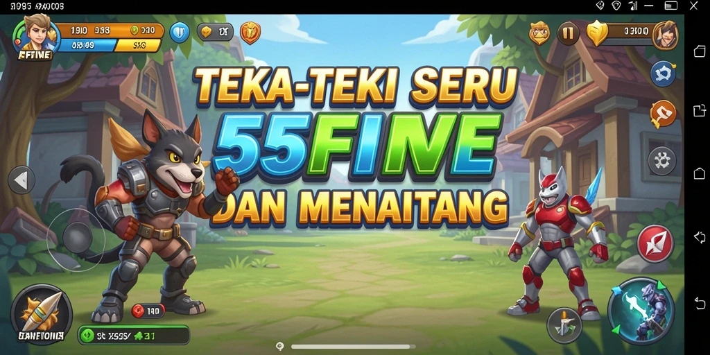Tampilan gameplay menantang dari 55FIVE dengan berbagai teka-teki.