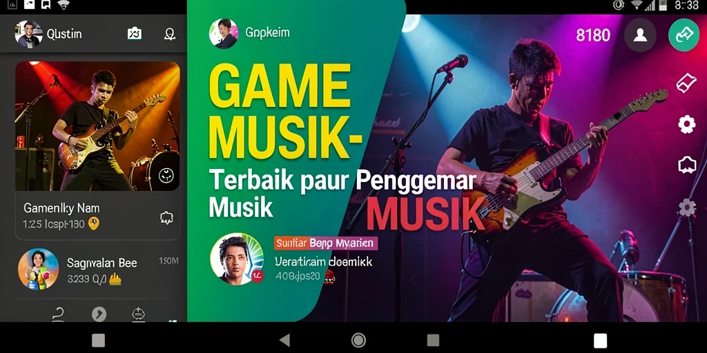 Gameplay seru 8180 dengan banyak pilihan lagu.