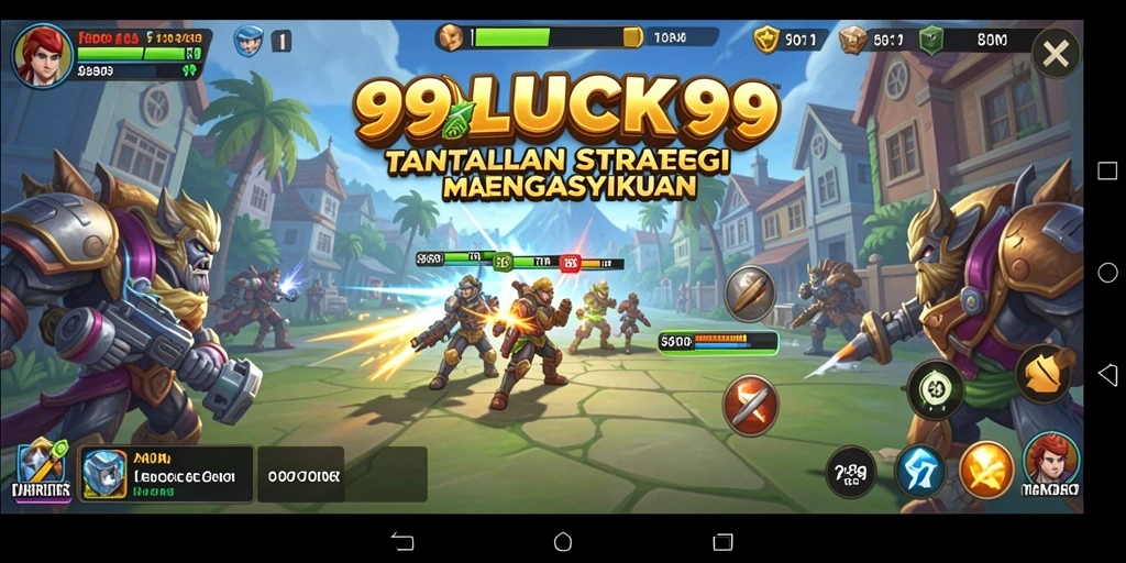 Tampilan aksi mendebarkan dari gameplay 99LUCK99.