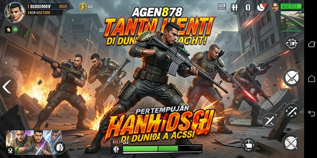 Gameplay AGEN878 menampilkan aksi pertempuran yang mendebarkan.