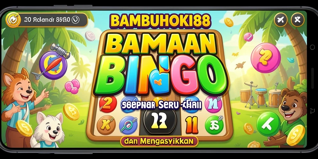 Tampilan menarik dari gameplay Bingo di BAMBUHOKI88.