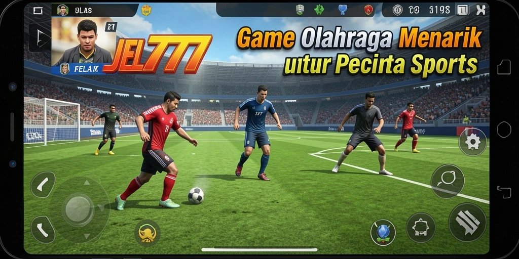 Screenshot gameplay JELAS777 menampilkan aksi olahraga yang mendebarkan.