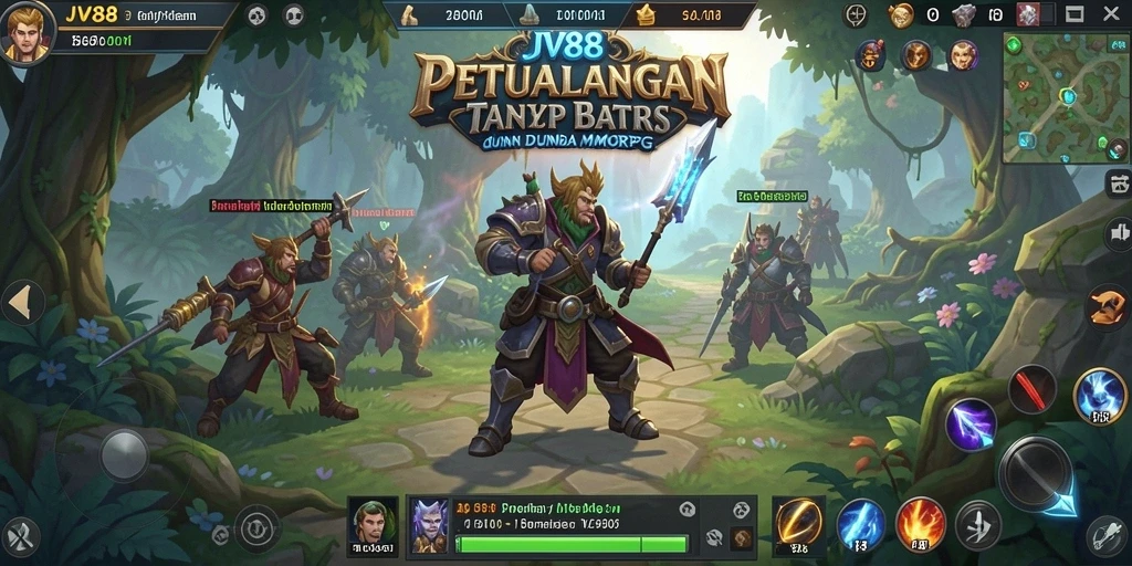 Tampilan gameplay JV88 yang menampilkan pertarungan seru dan grafis luar biasa.