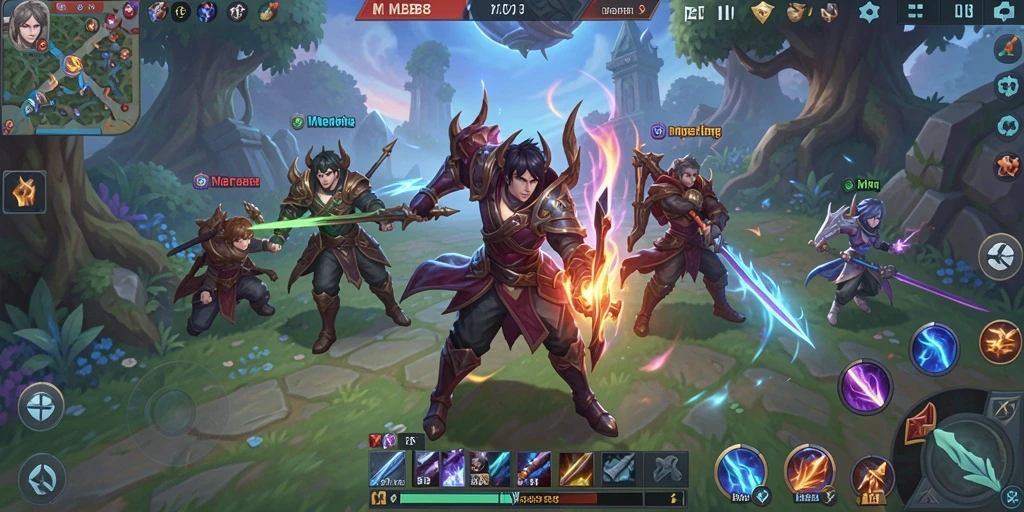 Screenshot MLBB8 menampilkan aksi petualangan yang seru dan grafis yang menakjubkan.