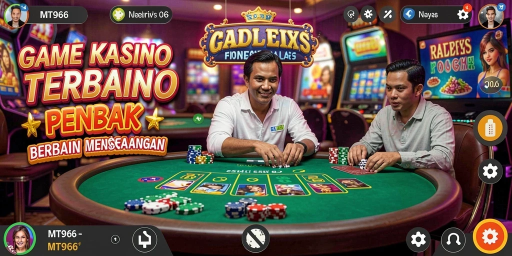 Tampilan menarik dari gameplay Kasino yang adiktif dan seru.