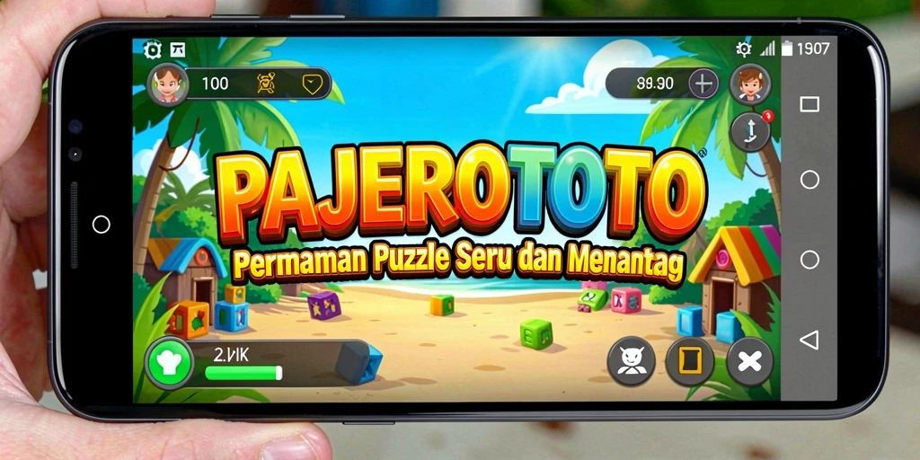 Screenshot PAJEROTOTO menampilkan gameplay puzzle yang menantang dan menarik.