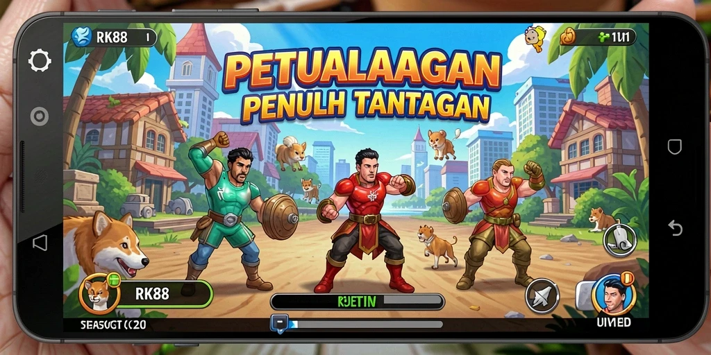Tampilan gameplay RK88 yang seru dan penuh aksi.
