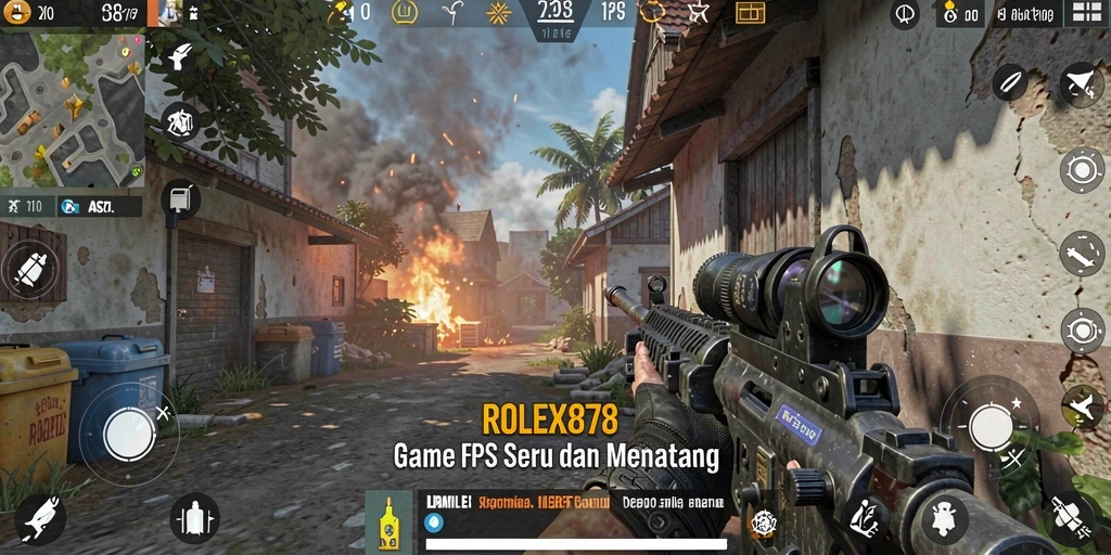 Tampilan permainan intens dari ROLEX878 dengan aksi FPS yang mendebarkan.