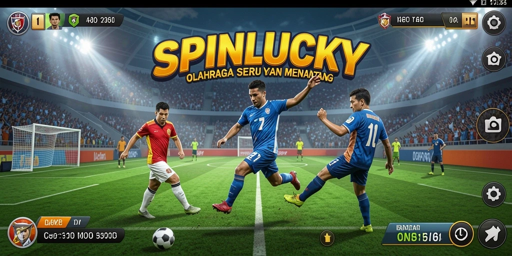 Tampilan menarik dari gameplay SPINLUCKY olahraga kompetitif.