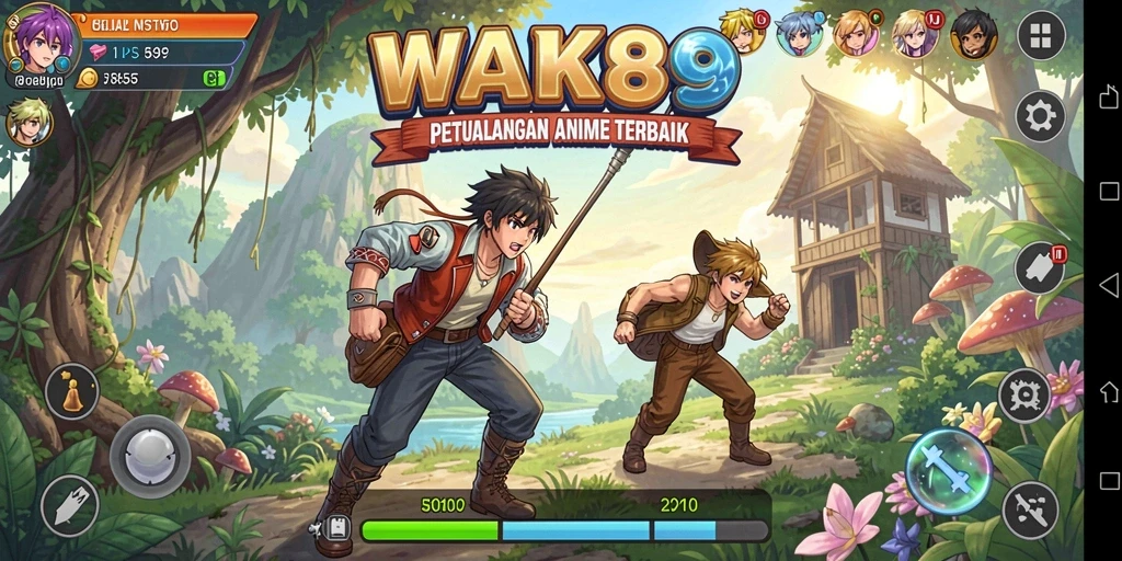 Tampilan aksi seru di dalam gameplay WAK89 yang menawan.