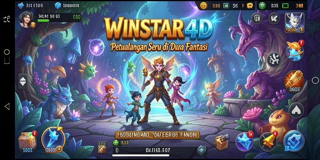 Cuplikan gameplay <strong>WINSTAR4D</strong> di dunia penuh petualangan.